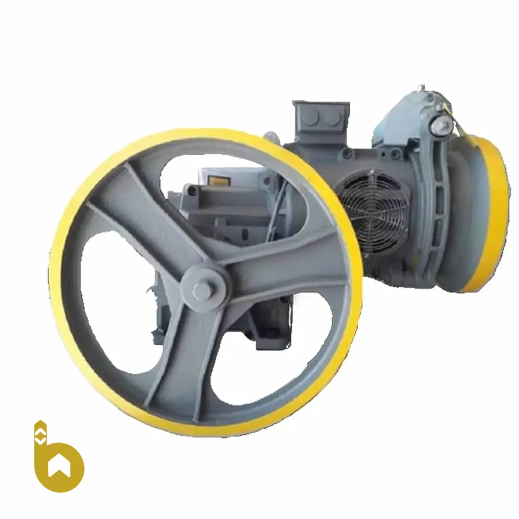 ABB-موتور-آسانسور-6.1-2-1 موتور آسانسور ABB 6.1 کیلو وات دو سرعته 2AC - تصویر 1