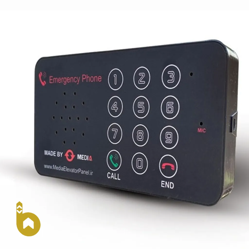 c3ba4247-67ff-475e-9ce7-acc351b5bee2 تلفن شستی کابین آسانسور مدل مدیا - تصویر 1