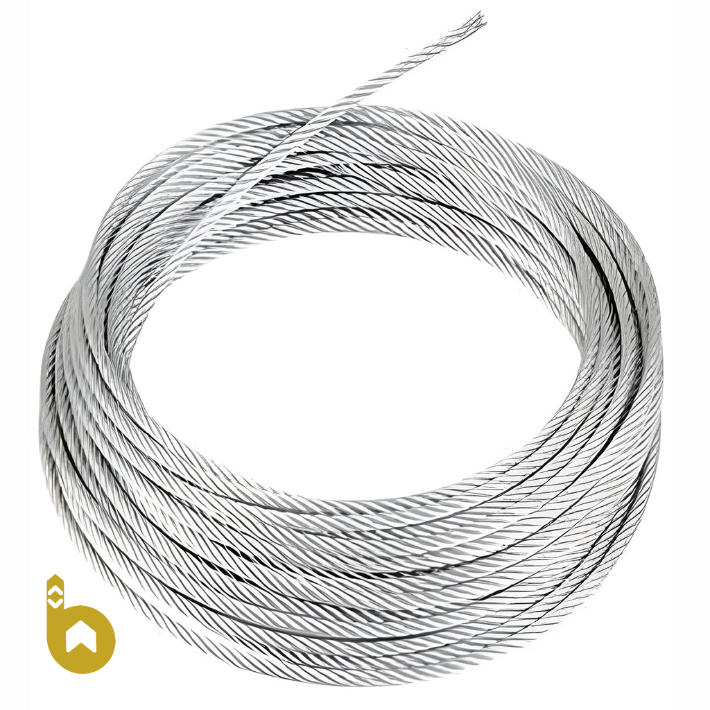 tow-wire-6 سیم بکسل نمره 6 گالوانیزه مغز کنفی | سیم بکسل گاورنر - تصویر 1