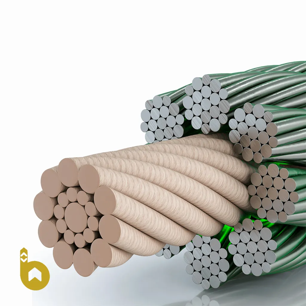tow-wire-8-2- سیم بکسل 8 کنف آسانسور | گوستاولف چین | - تصویر 1