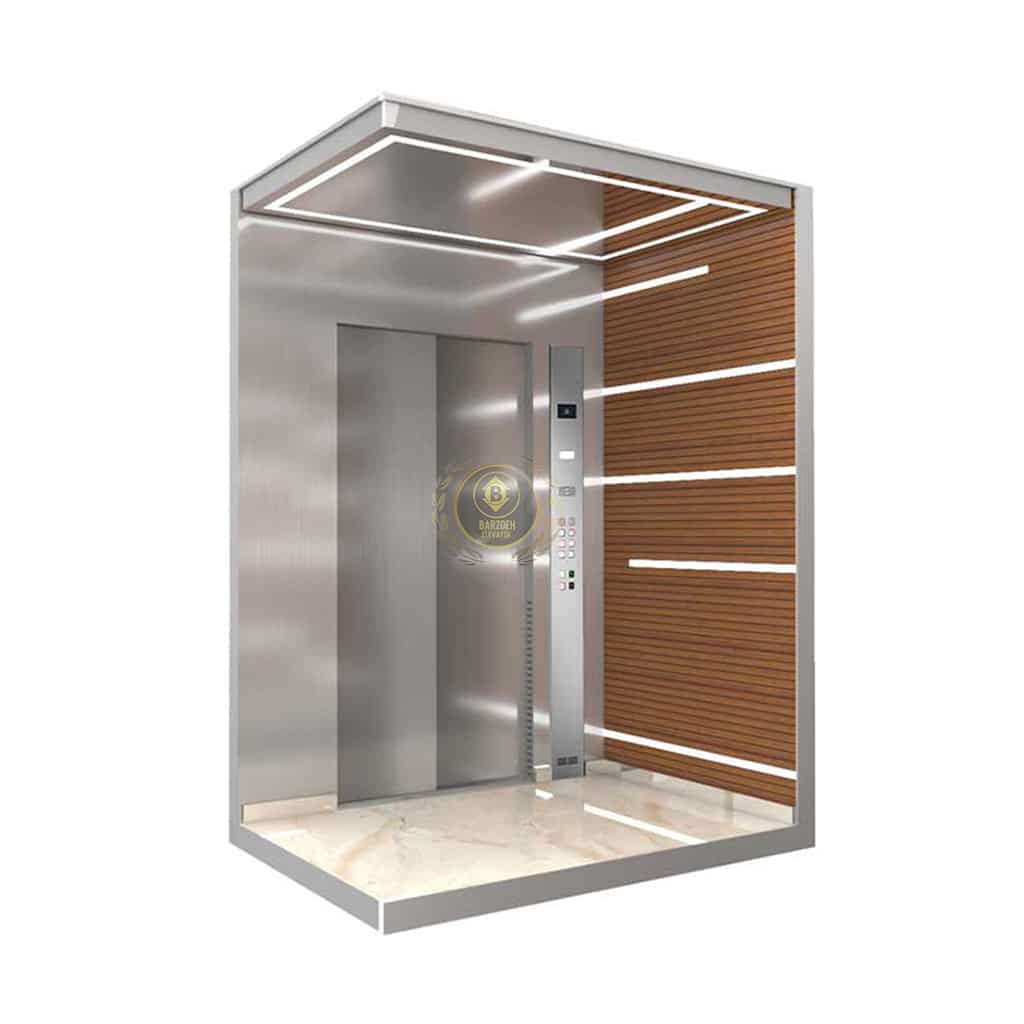 استیل-ام-دی-اف-1-1 کابین آسانسور MDF استیل کد 10405 - تصویر 1