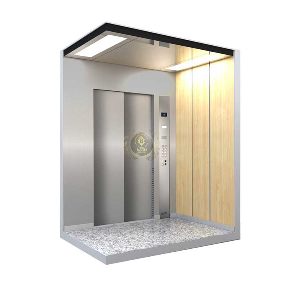استیل-ام-دی-اف-18-2 کابین آسانسور MDF استیل کد 10406 - تصویر 1