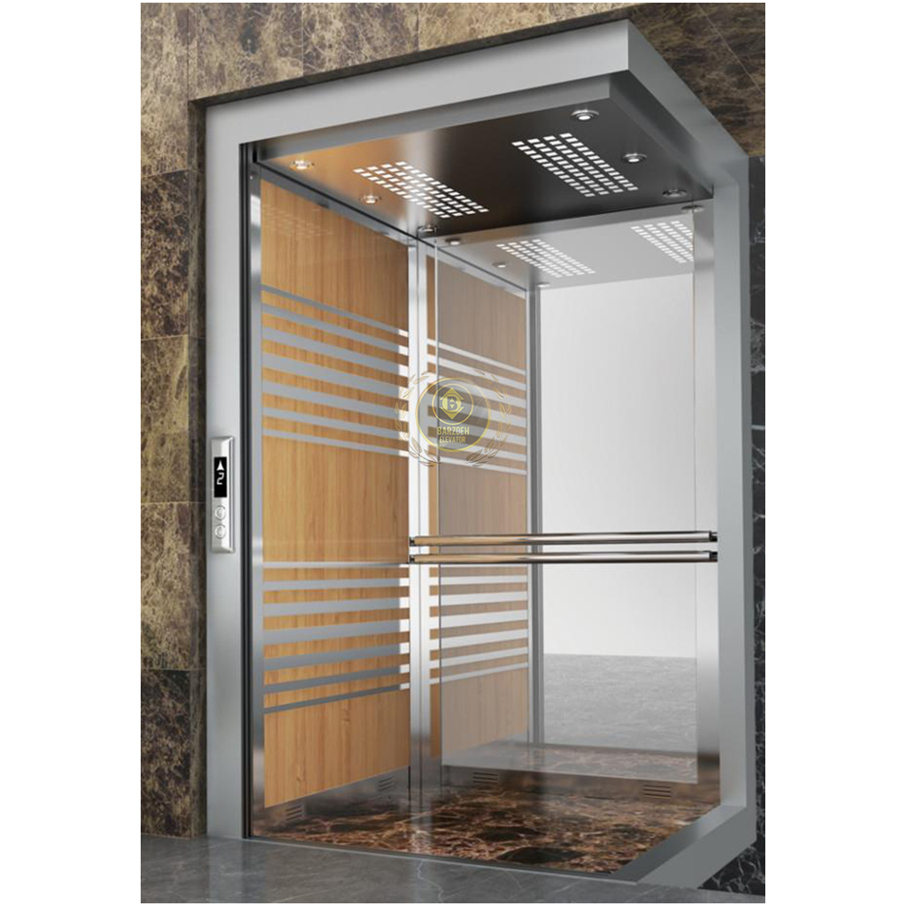 استیل-ام-دی-اف-20 کابین آسانسور MDF استیل کد 10409 - تصویر 1