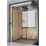 کابین آسانسور MDF استیل کد 10416