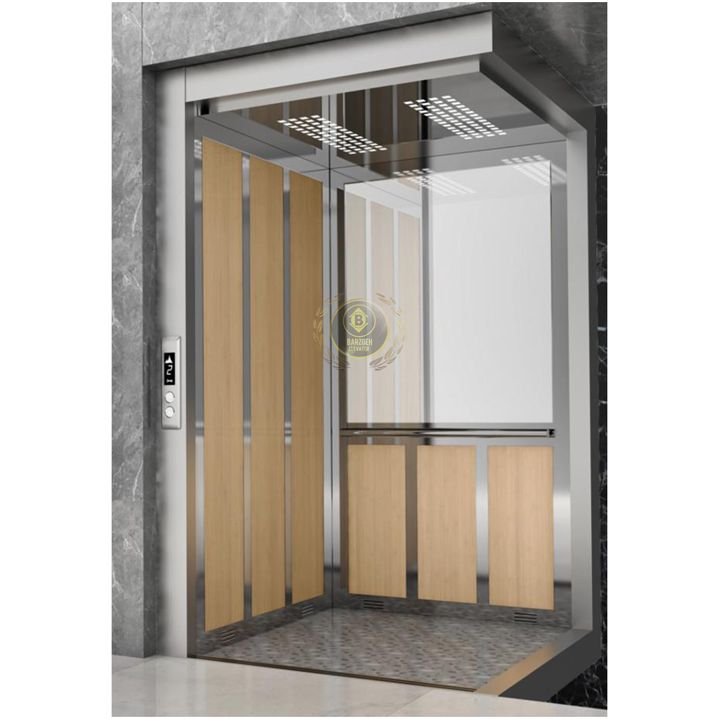 استیل-ام-دی-اف-21 کابین آسانسور MDF استیل کد 10416 - تصویر 1