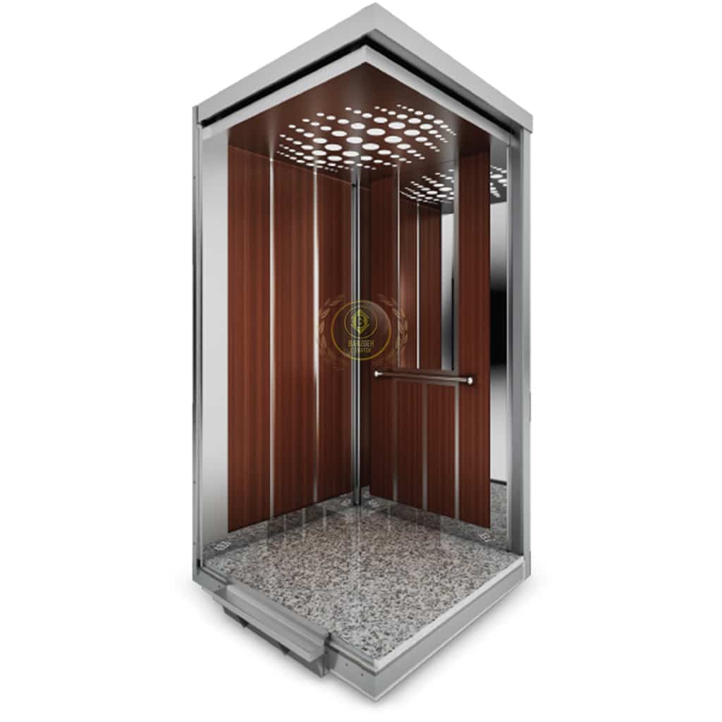 استیل-ام-دی-اف-27 کابین آسانسور MDF استیل کد 10417 - تصویر 1