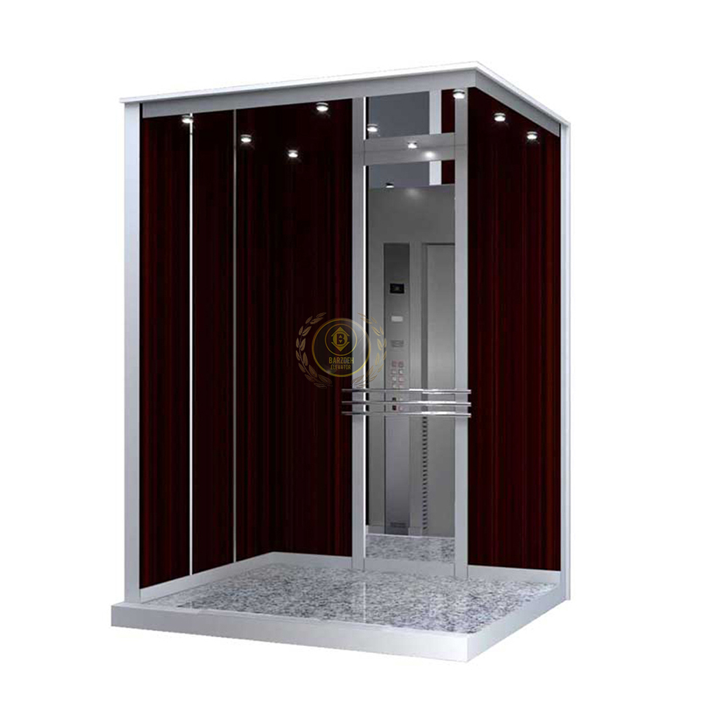 استیل-ام-دی-اف-6 کابین آسانسور MDF استیل کد 10422 - تصویر 1