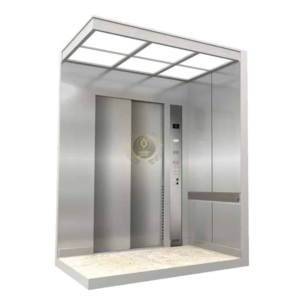 استیل-نقره-1-1 کابین آسانسور استیل نقره ای کد 10201 - تصویر 1