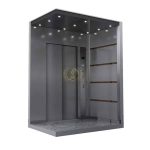 کابین آسانسور استیل نقره ای کد 10211