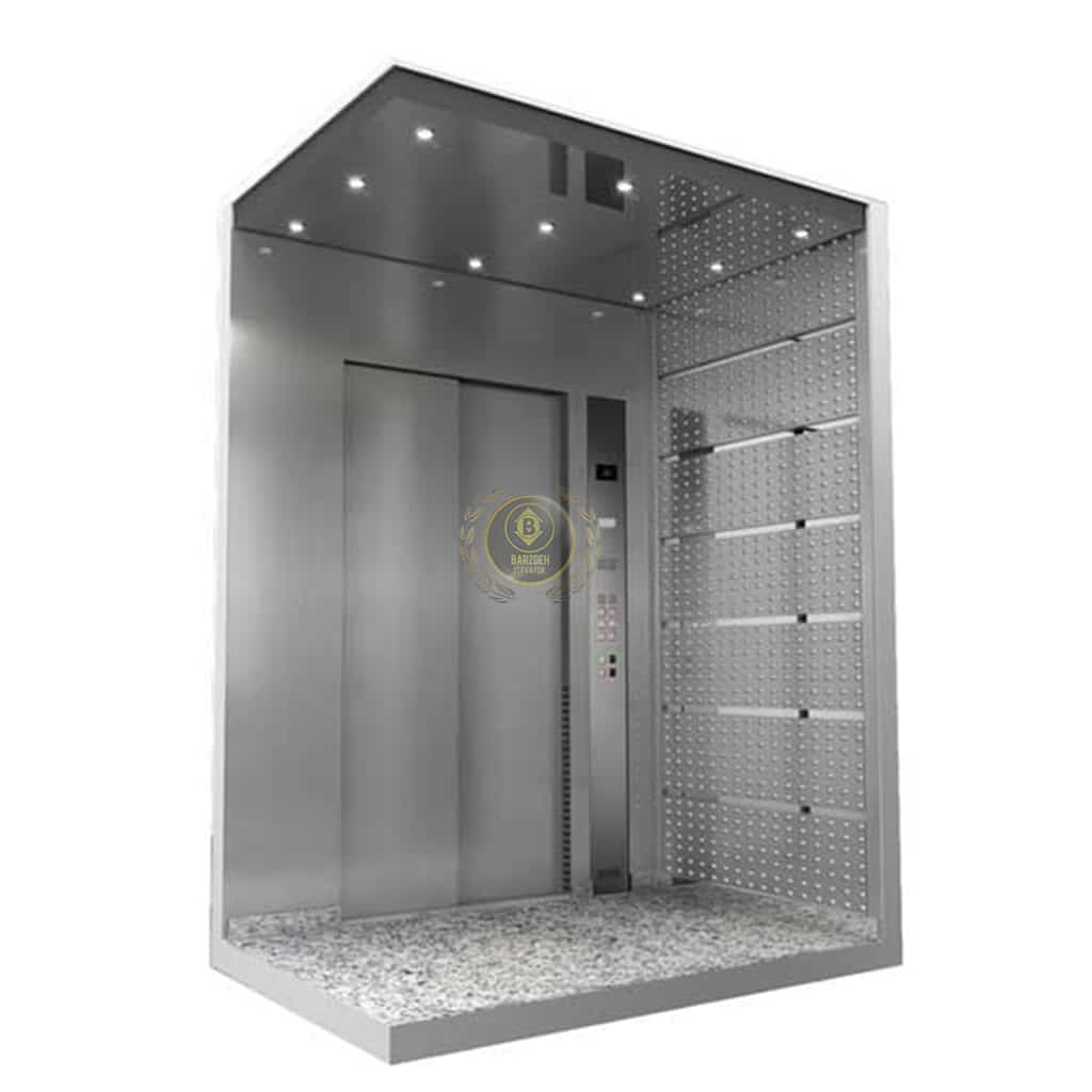 استیل-نقره-13-1 کابین آسانسور استیل نقره ای کد 10213 - تصویر 1