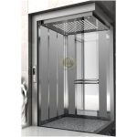 کابین آسانسور استیل نقره ای کد 10217
