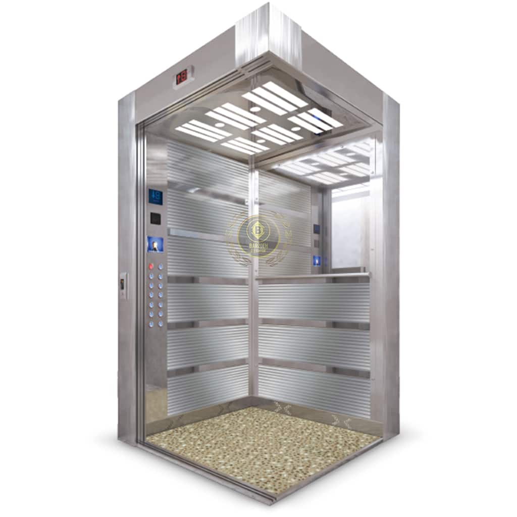 استیل-نقره-20 کابین آسانسور استیل نقره ای کد 10220 - تصویر 1