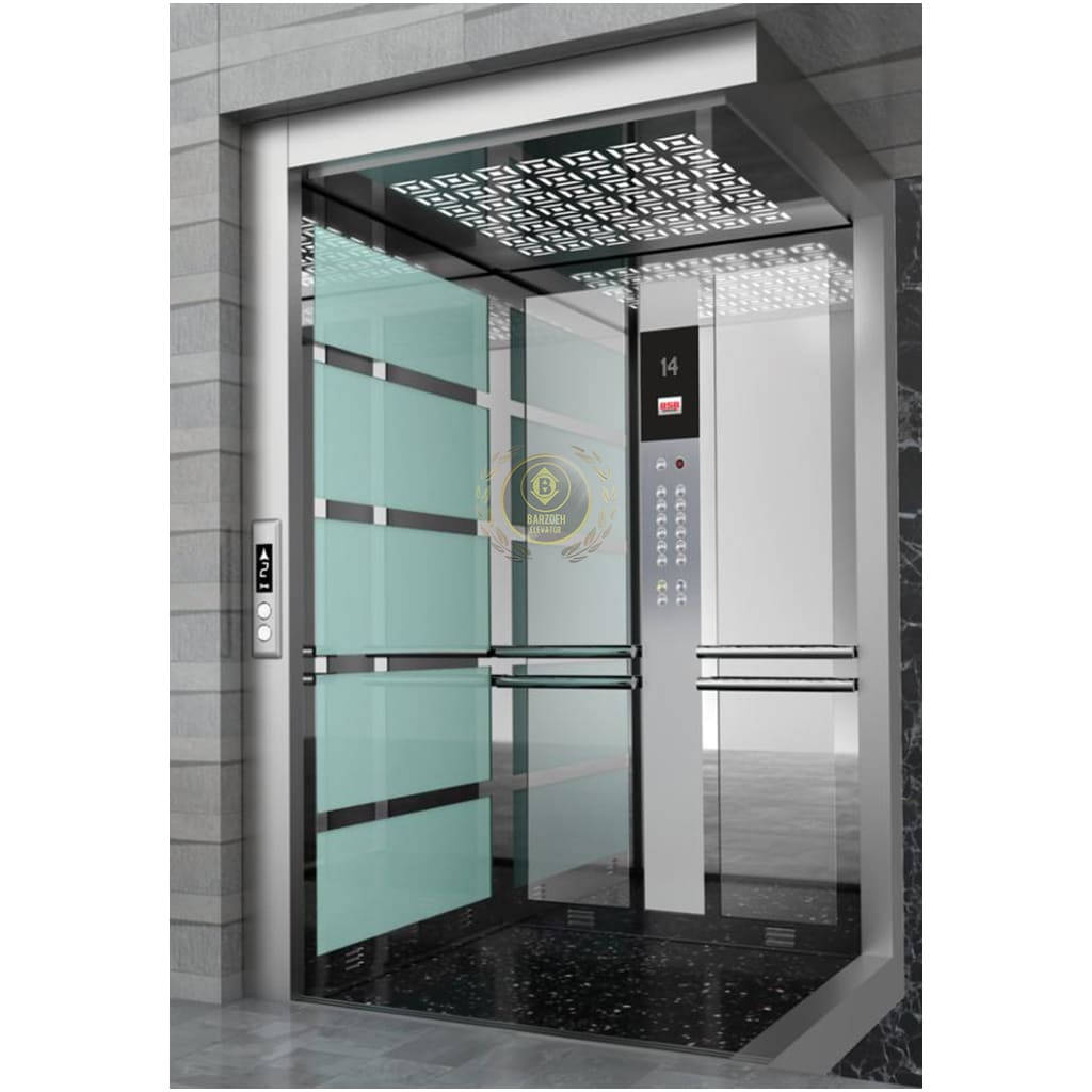 استیل-نقره-22 کابین آسانسور استیل نقره ای کد 10222 - تصویر 1