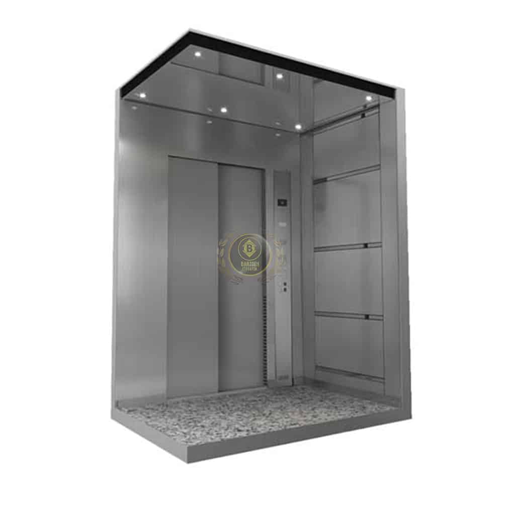 استیل-نقره-7-1 کابین آسانسور استیل نقره ای کد 10207 - تصویر 1
